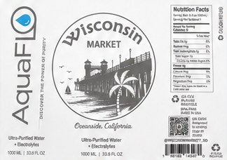 AquaFlo label for Wisconsin Market